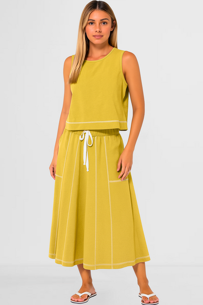 Panel Skirt Set