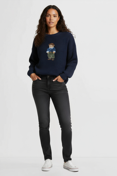 Teddy Knit Crew Neck